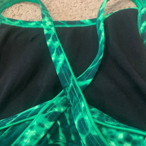 Green Patterned Speedo Suit - Picture 5 of 7